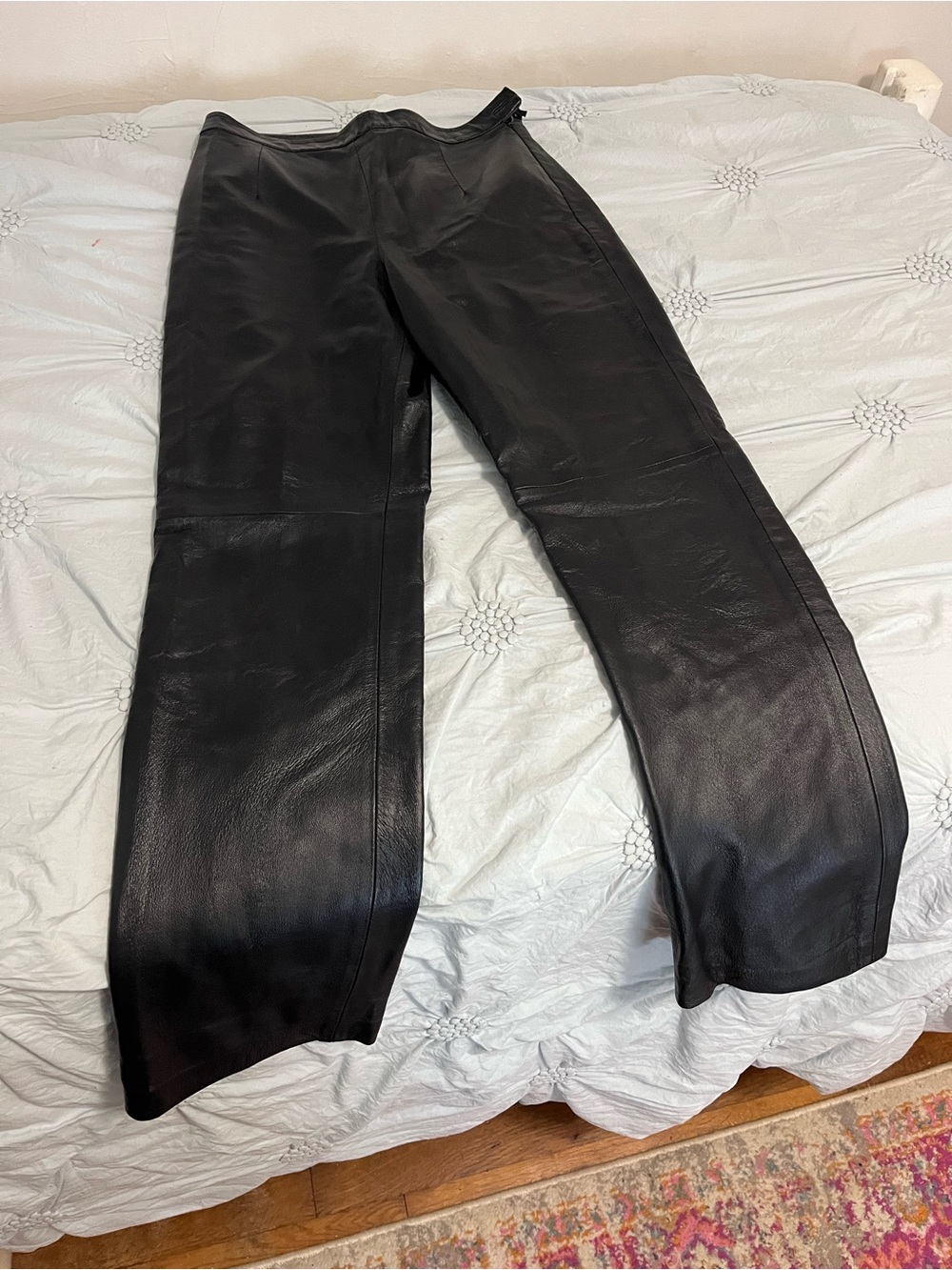 Black 100% Leather Women’s Pants